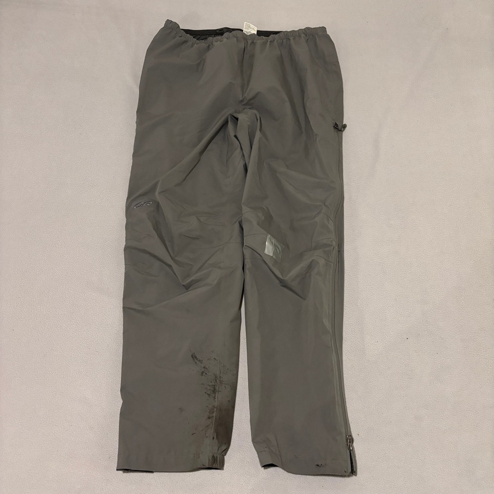 Outdoor Research Mens Foray Pants Gray Gore Tex Outdoor Hiking Gorpcore Size XL
